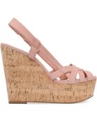 Jessica Simpson Westt Cork Platform Wedge Sandals - Lyst