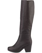 Eileen Fisher Ivy Leather Knee Boot - Lyst
