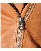 Acne Studios Moi Leather Biker Jacket - Lyst