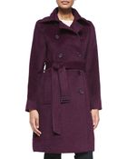 Sofia Cashmere Alpaca Belted Double-Breasted Coat - Lyst