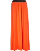 River Island Red Side Split Maxi Skirt - Lyst