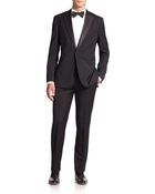 Armani Notched-lapel Virgin Wool Tuxedo - Lyst