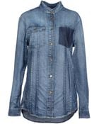 Balmain Denim Shirt - Lyst
