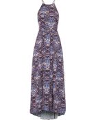 Tibi Printed Crepe Maxi Dress - Lyst