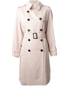 Burberry London Double-Breasted Belted Trench Coat - Lyst