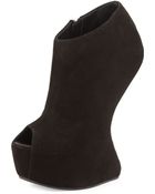 Giuseppe Zanotti Sculptural Wedge Booties - Lyst