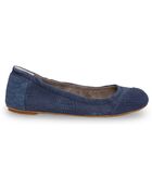 Toms Blue Suede Snake Women'S Ballet Flat - Lyst