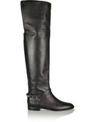 Burberry Leather Over-The-Knee Boots - Lyst