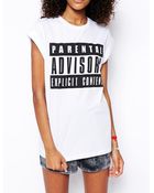 Asos T-Shirt With Parental Advisory - Lyst