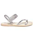 Pedro Garcia Ingrid Crystal Embellished Flat Sandals - Lyst
