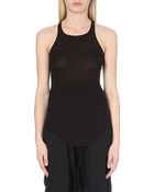 Rick Owens Ribbed Racer-back Top - Lyst