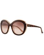 Ferragamo Rounded Square Sunglasses - Lyst