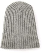 The Elder Statesman Ribbed Slouchy Beanie - Lyst