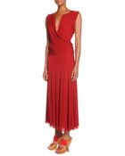 Donna Karan New York Drape-Front Drop-Waist Dress - Lyst