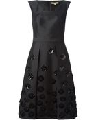 Michael Kors Floral Embellished Dress - Lyst
