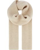 Johnstons Ribbed Cashmere Scarf - Lyst