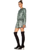 Rochas Silk Smock Dress - Lyst