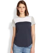Vince Colorblock Short-Sleeve Tee - Lyst