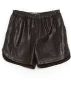 Tess Giberson Leather Shorts - Lyst