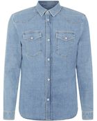 Maison Martin Margiela Western Denim Shirt - Lyst