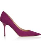 Jimmy Choo Agnes Suede Pumps - Lyst