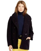 Polo Ralph Lauren Wool Doublebreasted Pea Coat - Lyst