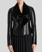 Elie Tahari Jacqueline Shearling Jacket - Lyst