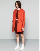 Pull&Bear Cocoon Coat With Pockets - Lyst