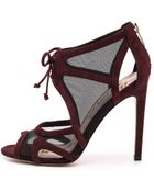 Sam Edelman Pompei Mesh Sandals - New Burgundy - Lyst
