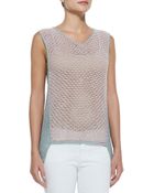 Helmut Lang Loose Crepe-Gauze Tank - Lyst