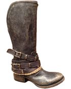 Freebird by Steven Drover Strappy Leather Boots - Lyst