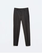 Zara Printed Skinny Trousers - Lyst