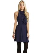 BCBGeneration Ruffle Front Dress - Lyst