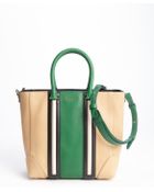 Givenchy Beige And Green Striped Convertible Tote Bag - Lyst