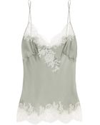 Carine Gilson Lace trimmed Silk satin Camisole - Lyst