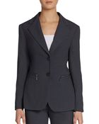 Ivanka Trump Zip-Pocket Blazer - Lyst