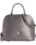 Dooney & Bourke Saffiano Zip Zip Satchel - Lyst