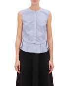 Derek Lam 10 Crosby Mixed-Stripe Sleeveless Shirt - Lyst