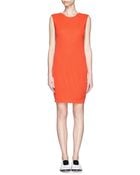T By Alexander Wang Cross Drape Back Jersey Dress - Lyst