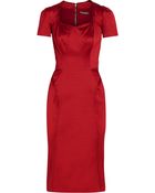 Zac Posen Brushed Stretch-Cotton Dress - Lyst