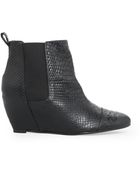 Violeta By Mango Concealed Wedge Ankle Boots - Lyst