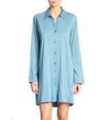 Donna Karan New York Cotton Sateen Sleepshirt - Lyst