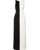 Halston Heritage Color-Block Crepe De Chine Gown - Lyst
