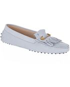 Tod's Fringed Nubuck Gommino Driving Shoe - Lyst