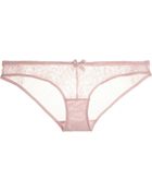 L'agent By Agent Provocateur Idalia Lace And Stretch-Tulle Briefs - Lyst