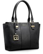 Calvin Klein Caitlin Leather Shopper Tote - Lyst