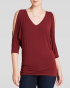 Michael Stars Tee - Cold Shoulder V - Lyst