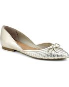 Sperry Top-sider Morgan Woven Leather Flats - Lyst