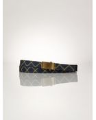 Polo Ralph Lauren Skinny Tartan Belt - Lyst