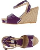 Espadrilles heels wedges wedge sandals - Lyst